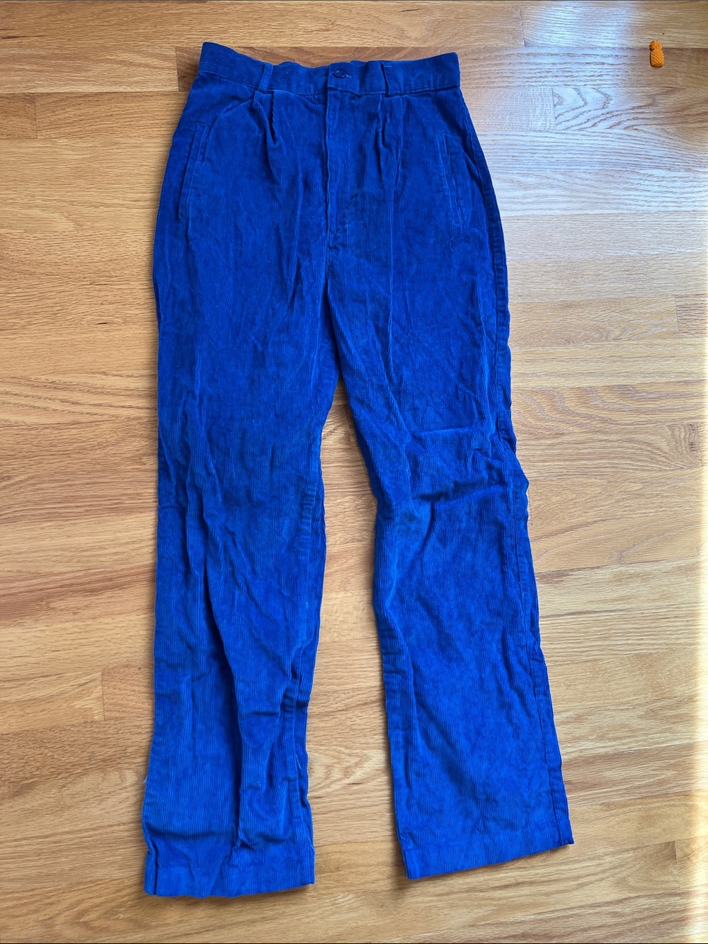 Vintage Youth Park youth 14 Blue Corduroy Pants - Classic Straight Fit